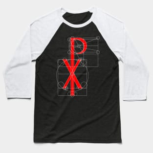 Chi Rho Christian Jesus Symbol Baseball T-Shirt